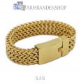 Rvs Gold plated armband Xan.
