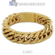 Rvs Gold plated armband Xario.