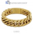 Rvs Gold plated armband Xario.