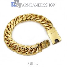 Rvs Gold plated armband Gilio.