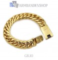 Rvs Gold plated armband Gilio.