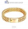 Rvs Gold plated armband "Xan".